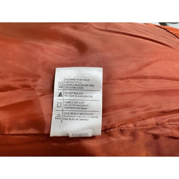 Coleman Mens Sz XL Burnt Orange Quilted Sherpa Puffer Outdoor Hiking Vest Jacket - Picture 5 of 6